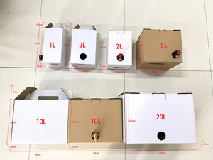 Tùy chỉnh Túi nhựa <span class=keywords><strong>l</strong></span>àm đầy 1L 2L 5L 20 <span class=keywords><strong>L</strong></span> rượu vang aluminized rõ ràng vô trùng túi trong hộp với van cho bia dầu ô liu - Product Image 6