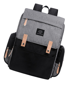 Sac à dos à langer <span class=keywords><strong>Romei</strong></span> grande capacité 500D en PVC enduit, imperméable, anti-sable et anti-poussière, avec chargement USB, en tissu Oxford, tendance unisexe - Product Image 6
