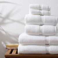 Soft Quick Dry Woven 100% Cotton Adult Hotel Towel Set Bathroom 800g Absorbent Eco-Friendly Luxury White High Grade 80*160cm