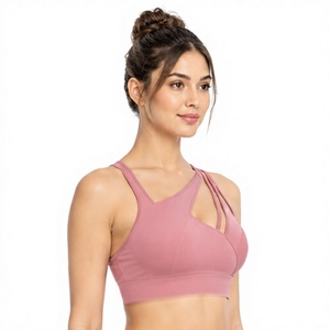 Women Training Sports Bra Breathable Seamless Four Way Stretch Yoga Gym Running Fitness Crop <b>Top</b> Logo <b>Low</b> MOQ Supportive - Product Image 1