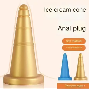 Plug anal électrique en forme de cône avec contrôle par bouton, <span class=keywords><strong>gode</strong></span> anal pour la masturbation adulte - Product Image 2