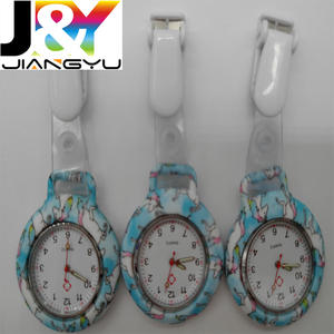 사용자 정의 클립 매달려 옷 깃 간호사 시계 실리콘 커버 브로치 Fob 포켓 시계 여성 의사 - Product Image 6