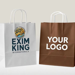 ถุงกระดาษคราฟท์แบบพกพาสำหรับบรรจุอาหารชากาแฟพร้อมโลโก้จุดสินค้าในสต็อกขายส่งตามต้องการ - Product Image 2