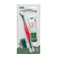 Kit de soins dentaires pour chiens et chats - Ensemble brosse à dents et dentifrice avec brosses à dents jetables de type doigt pour une haleine fraîche