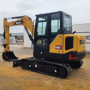 Excavatrice sur chenilles SY55U neuve en parfait état, 5 tonnes, avec moteur et pompe de boîte de vitesses haute performance pour l'agriculture domestique - Product Image 1