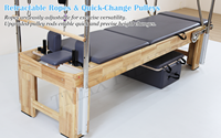 Tmax Reformer de Pilates de Madera, Reformer de Madera de Roble, Equipo de Pilates Comercial, Proveedor de Equipos de Pilates