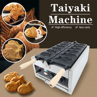 Taiyaki commercial faisant la machine 110v-220v fabricant de Taiyaki de gaufre de forme de poisson