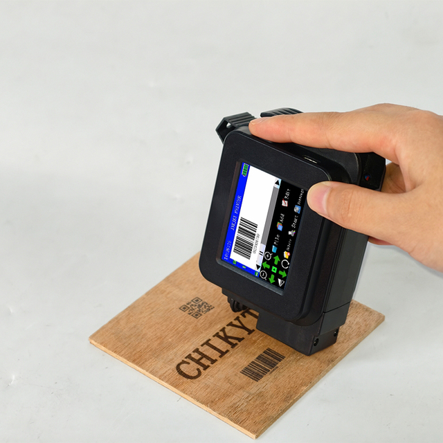 Small Printer Fast Delivery Barcode Multi Languages Mini Led Wood Printer Machine for Round Surface