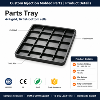 Pièces en plastique moulées par injection sur mesure avec nervures de renforcement, boîtier de turbine en ABS PP pour équipement industriel OEM ODM