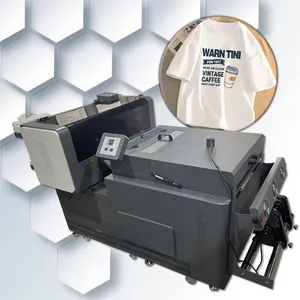 A2 a3 dtf t शर्ट प्रिंटर 4 सिर 30 सेमी dtf प्रिंटर सेट के साथ I3200 xp600 प्रिंट हेड के साथ पाउडर हिलाने वाली मशीन ए 2