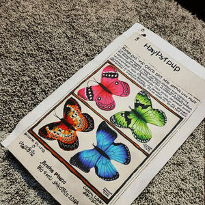 หมอนผีเสื้อขนาด50ซม. หมอนอิงในรถยนต์โซฟายัดไส้รูปสัตว์น่ารักปักอย่างนุ่มพิเศษใส่ได้ทั้งชายและหญิง - Product Image 3