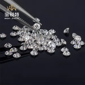 Diamant de laboratoire Melee 0.8-3.3mm Def Vs1 Melee Cvd Hpht Diamond White Round Loose Diamond