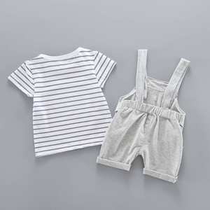 Conjuntos de Ropa para Niñas, Proveedores de Ropa para Bebés, Boutique de Ropa Infantil, Vestidos de Algodón para Niños, Camisas + Overoles, Venta al Por Mayor de Verano - Product Image 5