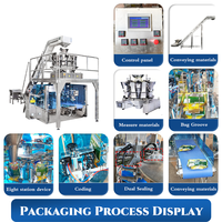 Machine d'emballage automatique industrielle pour granulés, riz, céréales et graines avec balance combinée