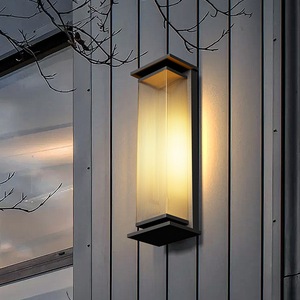 Applique murale LED étanche IP65 vintage, éclairage extérieur de cour pour villa, cour, entrée, porche, corps de lampe en PC durable - Product Image 1