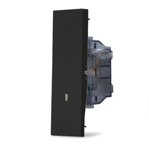 ZEN Line Black Single Pole <b>Push</b> <b>Button</b> <b>Switch</b> - Product Image 1