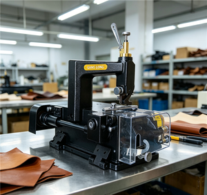 Machine à écailler le cuir industrielle professionnelle, équipement électrique pour écailler et affiner les bords du cuir - Product Image 3