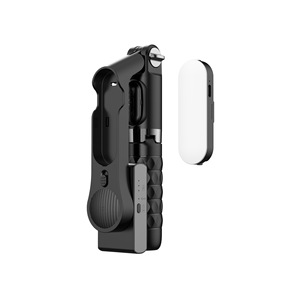 Estabilizador de cardán A6 con luz LED, trípode integrado y Bluetooth V5.0 para transmisión en vivo de video desde el teléfono. - Product Image 5