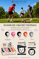 Ballon de Hacky Sack Classique en Crochet Fait Main Personnalisé pour Jonglage Freestyle et Jeux Sportifs en Plein Air – Vente en Gros