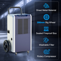 Déshumidificateur professionnel Deye Fournisseur DY-870T équipement de séchage d'air 70L Déshumidificateur industriel portable pour garage