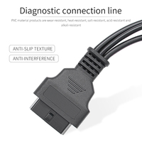 Cable OBD2 3 en 1 para Motocicleta, Adaptador de 3 Pines, 4 Pines y 6 Pines para Automóvil, Escáner de Protocolo para Reparación de Motocicletas