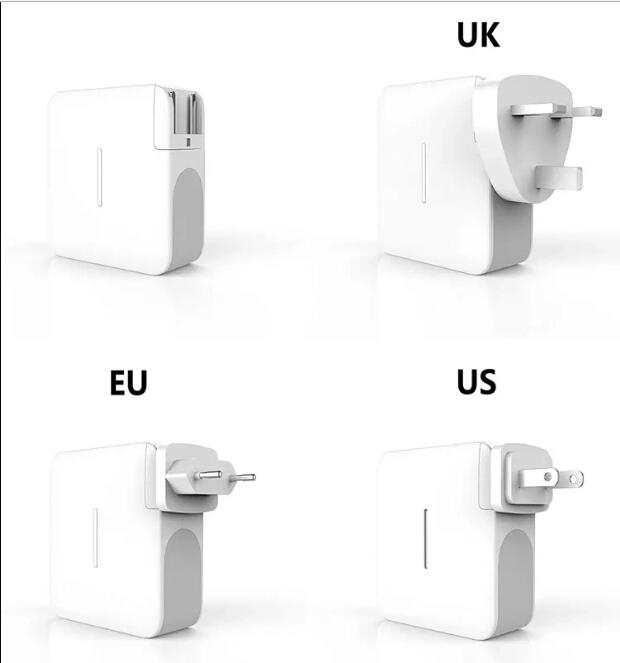 QC 3,0 адаптер для путешествий один USB-C Быстродействующее зарядное устройство PD 20V 3.25A 15V 12V 3A 9V 3A 5V 3A Тип C Великобритании ЕС вилка для сетевого зарядного устройства