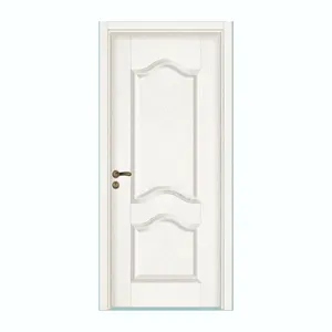 नवीनतम डिजाइन अच्छा सस्ते ग्लास MDF लकड़ी के भीतरी दरवाजे कमरे के दरवाजे