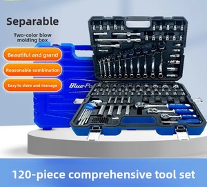 American Blue Dot Tools Juego <span class=keywords><strong>de</strong></span> herramientas <span class=keywords><strong>de</strong></span> reparación <span class=keywords><strong>de</strong></span> automóviles <span class=keywords><strong>de</strong></span> 120 piezas CRV Llave <span class=keywords><strong>de</strong></span> trinquete <span class=keywords><strong>Destornillador</strong></span> Cortador <span class=keywords><strong>de</strong></span> brocas <span class=keywords><strong>Caja</strong></span> <span class=keywords><strong>de</strong></span> combinación <span class=keywords><strong>de</strong></span> mano - Product Image 4