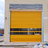 Porte à enroulement rapide en polycarbonate moderne, à commande automatique, étanche, transparente et motorisée