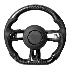 Volant sport en cuir perforé en fibre de carbone noir en forme de D, vente directe d'usine, adapté aux Ford <span class=keywords><strong>Mustang</strong></span> <span class=keywords><strong>GT</strong></span> 2011-<span class=keywords><strong>2014</strong></span> - Product Image 2