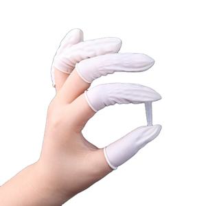 Dikke Poedervrije Vingerbedden 100% Puur Natuurlijke Latex Esd Veiligheidshandschoenen Voor Elektronica Productie - Product Image 1