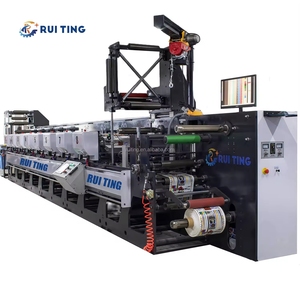 RTIN-550 Film Sticker Label 6 <strong>Color</strong> CMYK Printer Inovance Servo Motor Registeration Kraft Paper Flexo Graphical <strong>Printing</strong> <strong>Machine</strong> - Product Image 1