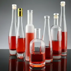 Botella de Vodka transparente, 285ml, para vino, Whisky, licor