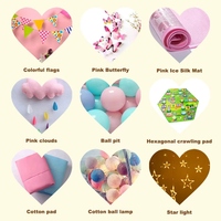 Tente d'été intérieure en tissu polyester pour enfants, château de jeu pour filles et garçons, lit de rêve de princesse, base secrète détachable