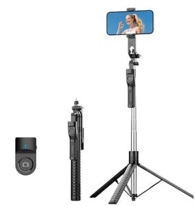 <span class=keywords><strong>Trépied</strong></span> perche à selfie extensible 1900 mm, stabilisateur manuel à 360 degrés, peut contenir 2 supports de téléphone portable, compatible <span class=keywords><strong>avec</strong></span> <span class=keywords><strong>iPhone</strong></span> et Android - Product Image 2