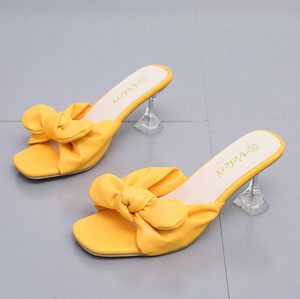 Nuova moda sandali <span class=keywords><strong>e</strong></span> pantofole da <span class=keywords><strong>donna</strong></span> con tacco alto <span class=keywords><strong>e</strong></span> fiocco W-103 - Product Image 4