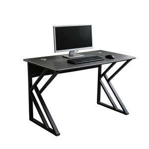 Escritorio de Estudio Negro Moderno, Escritorio de Madera Simple y Económico para Juegos, para el Hogar, Habitaciones de <span class=keywords><strong>Alquiler</strong></span> y Oficinas - Product Image 5