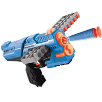 Pistolet à mousse à feu continu pour pistolet jouet Pistolet à balle souple intérieur extérieur pour enfants en plastique durable