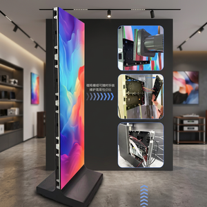 Indoor Foldable LED Display 500 <b>Cd</b> Brightness 178 Degree Viewing Angle Floor <b>Stand</b> Waterproof Dustproof Advertising Screen - Product Image 2