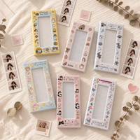 Album Foto Strip Vertikal Empat Kotak Gaya Korea Lerp&40 Pockets dengan Jendela Penutup Transparan untuk Tampilan DIY Album KPOP