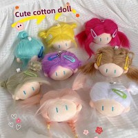 Porte-clés en peluche mignon style Instagram, en coton, 7 cm, petit cadeau en coton PP