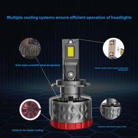 Phare LED de voiture haute puissance 240W 12V tout-en-un, ampoule H11/H7/H4, phare automobile 18000LM