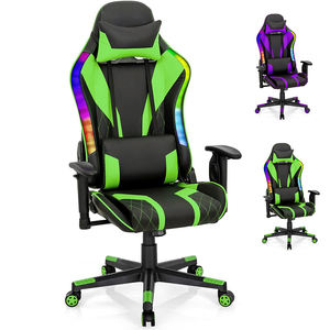 Échantillon gratuit Nouveau design Chaises de jeu de course Rgb Chaise de sport électronique Chaise de bureau de haute qualité <span class=keywords><strong>pour</strong></span> joueurs Chaises longues avec LED - Product Image 1