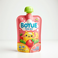 Pochette en plastique réutilisable imprimée personnalisée de 100ml 250ml 500ml & 1L pour emballage de liquide pour jus de boissons gazeuses et jus de fruits