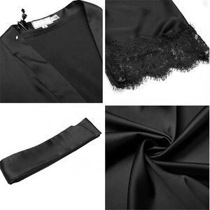 Robe Kimono en Satin Soyeux de Luxe pour Demoiselle d'Honneur, Vente en Gros, pour Mariage et Soirée - Product Image 6
