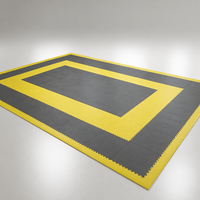 Sol en PVC mobile, antidérapant et respectueux de l'environnement, couleur vive, pour appartement, garage, installation facile par clic, durable