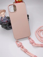 Coque de téléphone en TPU avec lanière en corde réglable avec sangle pour iPhone 15 PRO MAX xouxou