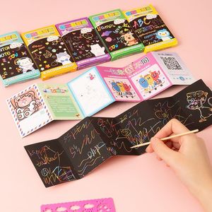 Bloc-notes en papier à gratter MY-150, 30 pièces, livre d'art pour enfants, dessin double face, jouet éducatif pour enfants de 3 à 6 ans - Product Image 4