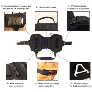 Sac de selle pour <span class=keywords><strong>chien</strong></span>, sac à dos pour voyage Camping randonnée <span class=keywords><strong>chien</strong></span> moyen et grand avec 2 poches latérales volumineuses - Product Image 4