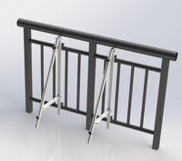 Kit solaire de balcon Empery Solar EPR-AFL/ARL, nouvelle conception, installation facile, garantie 10 ans, support mural résistant aux vents jusqu'à 45 m/s.